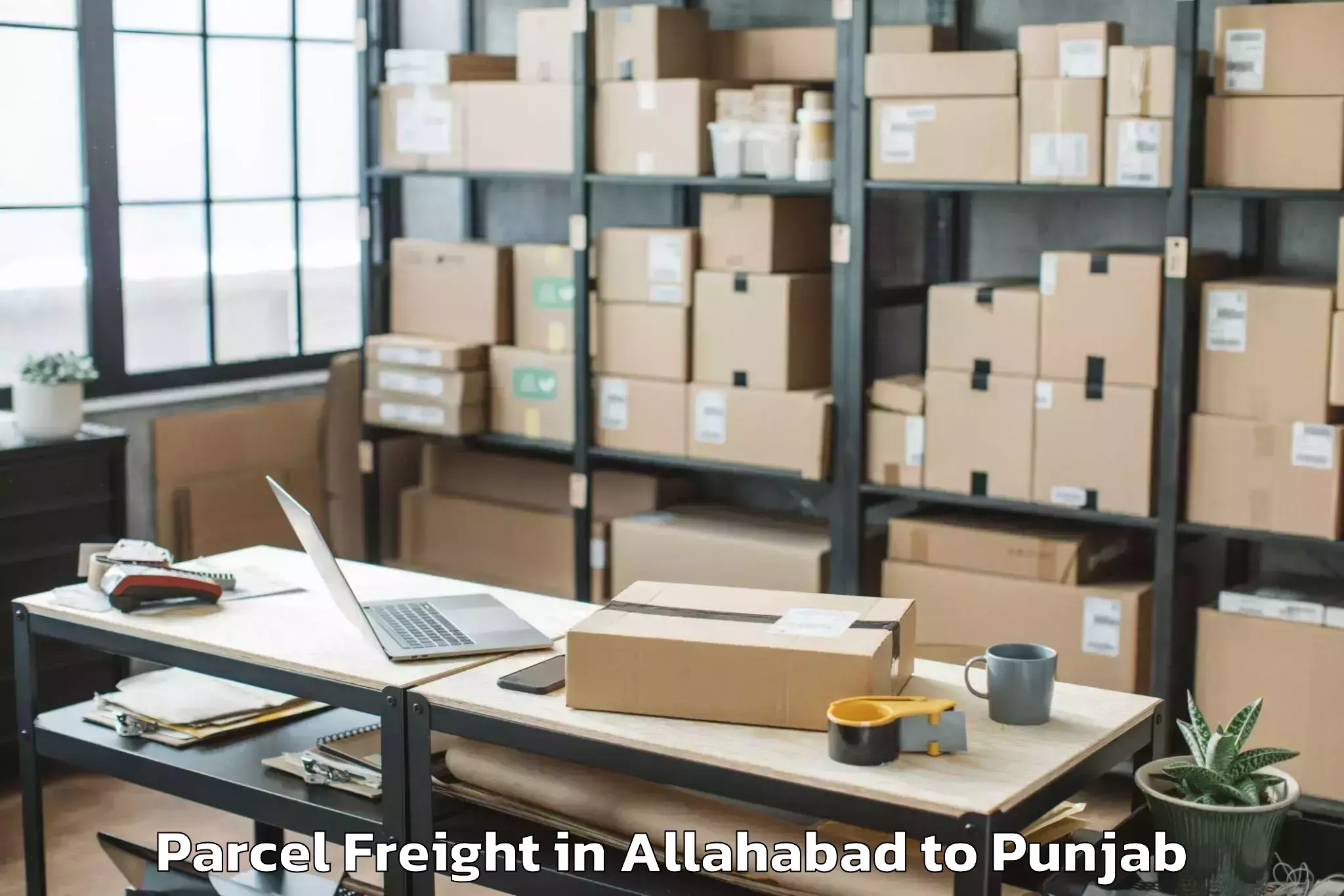 Top Allahabad to Rahon Parcel Freight Available